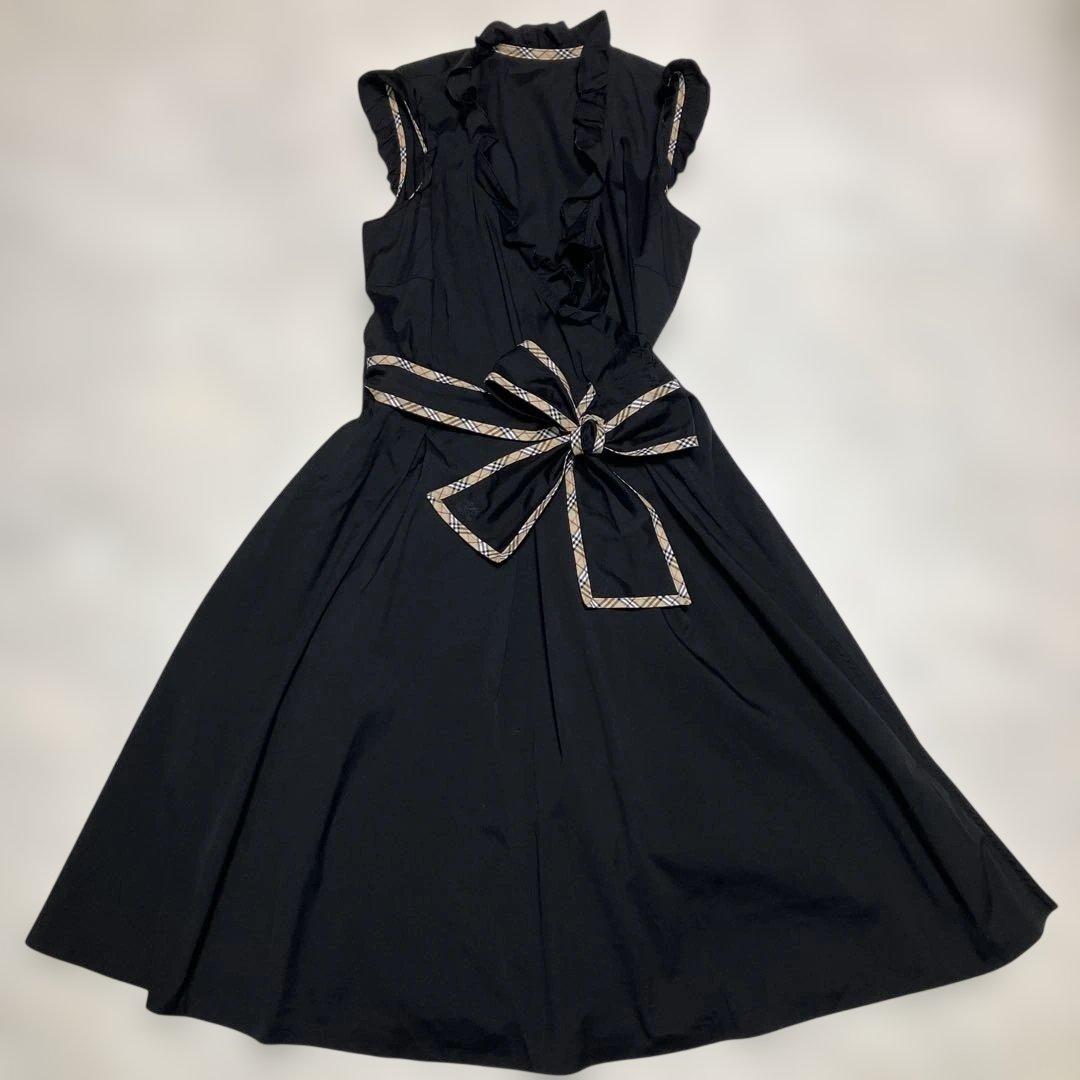 BURBERRY LONDO BLUE LABEL フリル　ワンピース　38