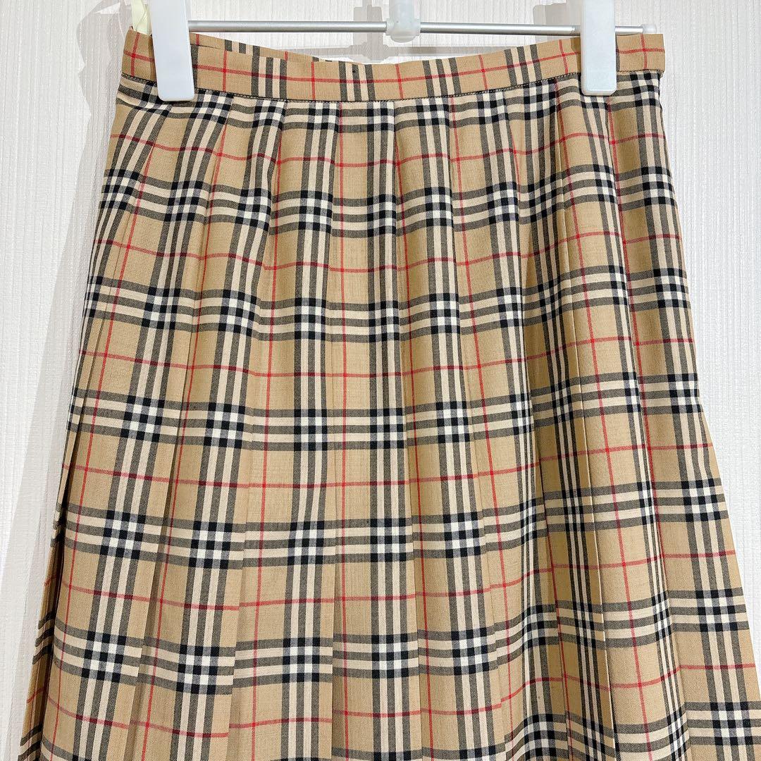 【美品】Burberrys バーバリー　ノバチェック　プリーツスカート　ロング