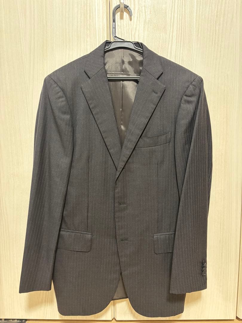 RING JACKET グレー ストライプ スーツ上下セット