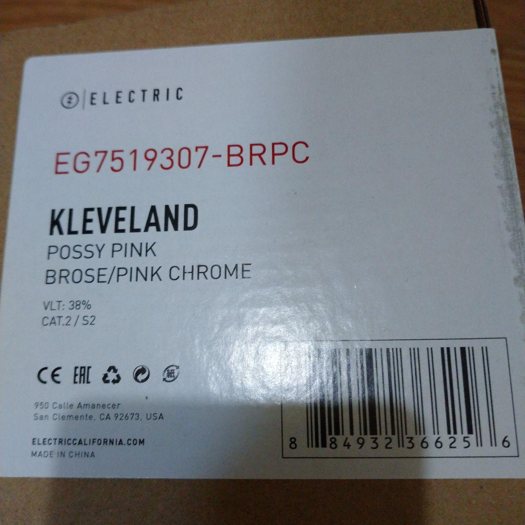 エレクトリック KLEVELAND　　　 ピンククロ−厶　ゴ−グル