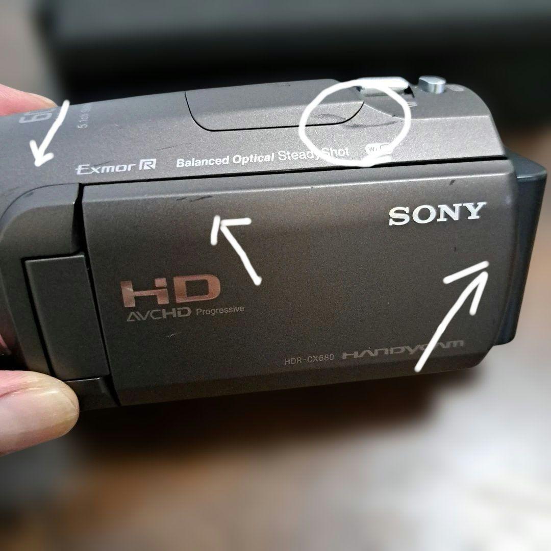 SONY HDR-CX680 ビデオカメラ (ブロンズブラウン)