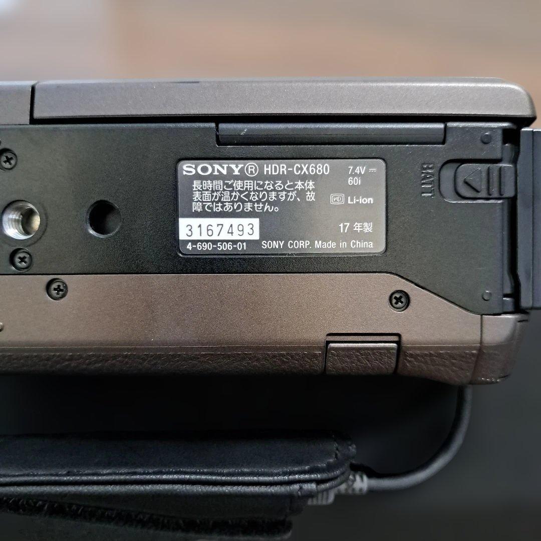 SONY HDR-CX680 ビデオカメラ (ブロンズブラウン)