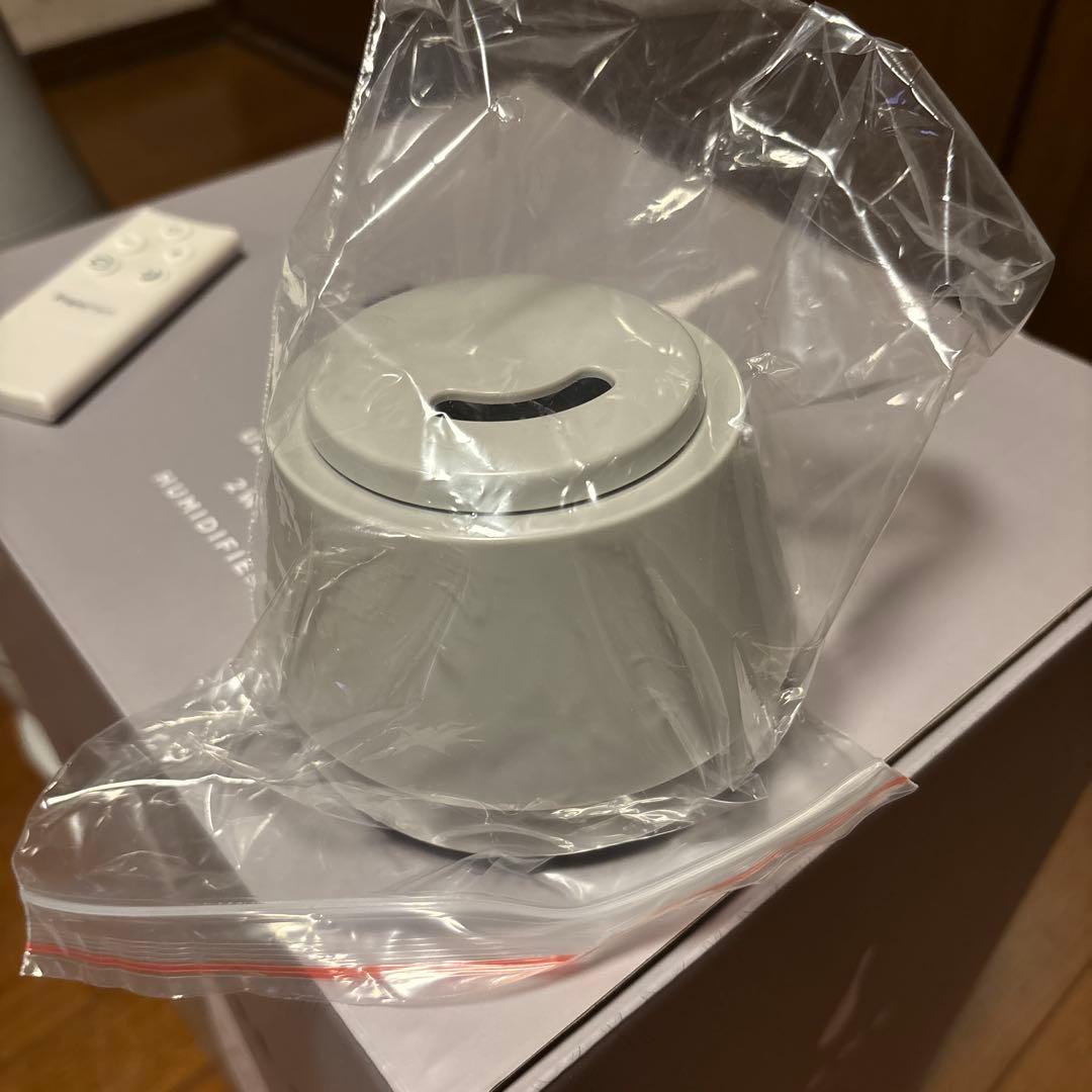 Francfranc シレーヌ2WAY超音波加湿器 グレーアロマウォーター付き