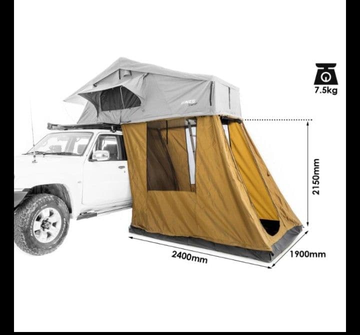 Adventure Kings ルーフトップテント用 4人用アネックスのみ