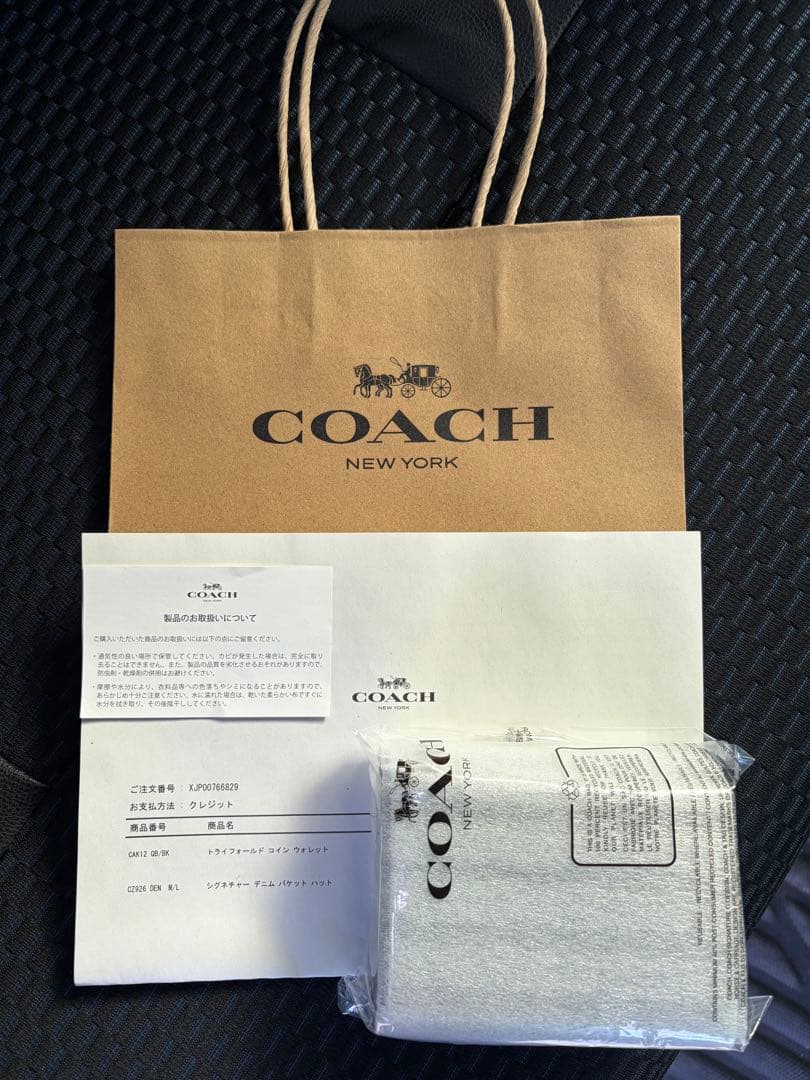 【新品】納品書有り COACH コーチ 財布 折り財布 三つ折り財布 CAK12