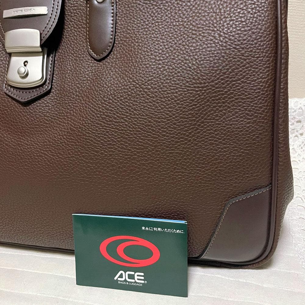 未使用 ACE×ピエールカルダン ダレスバッグ ドクターズ ボストン 大容量 茶