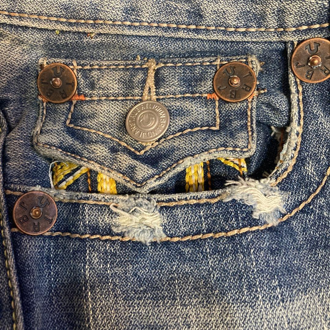 true religion JOEY イエローステッチ 29 デニム