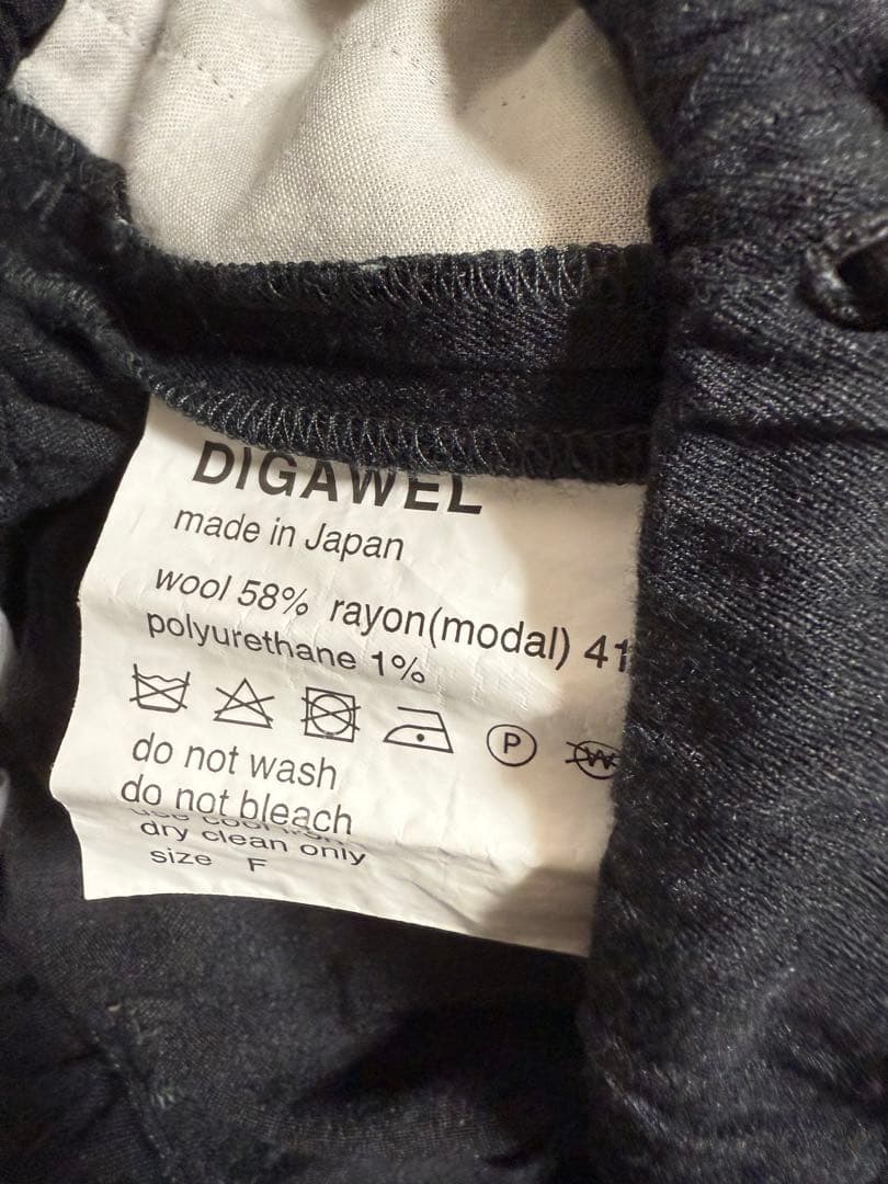 22AW DIGAWEL Sarrouel Pants② W/M size.F