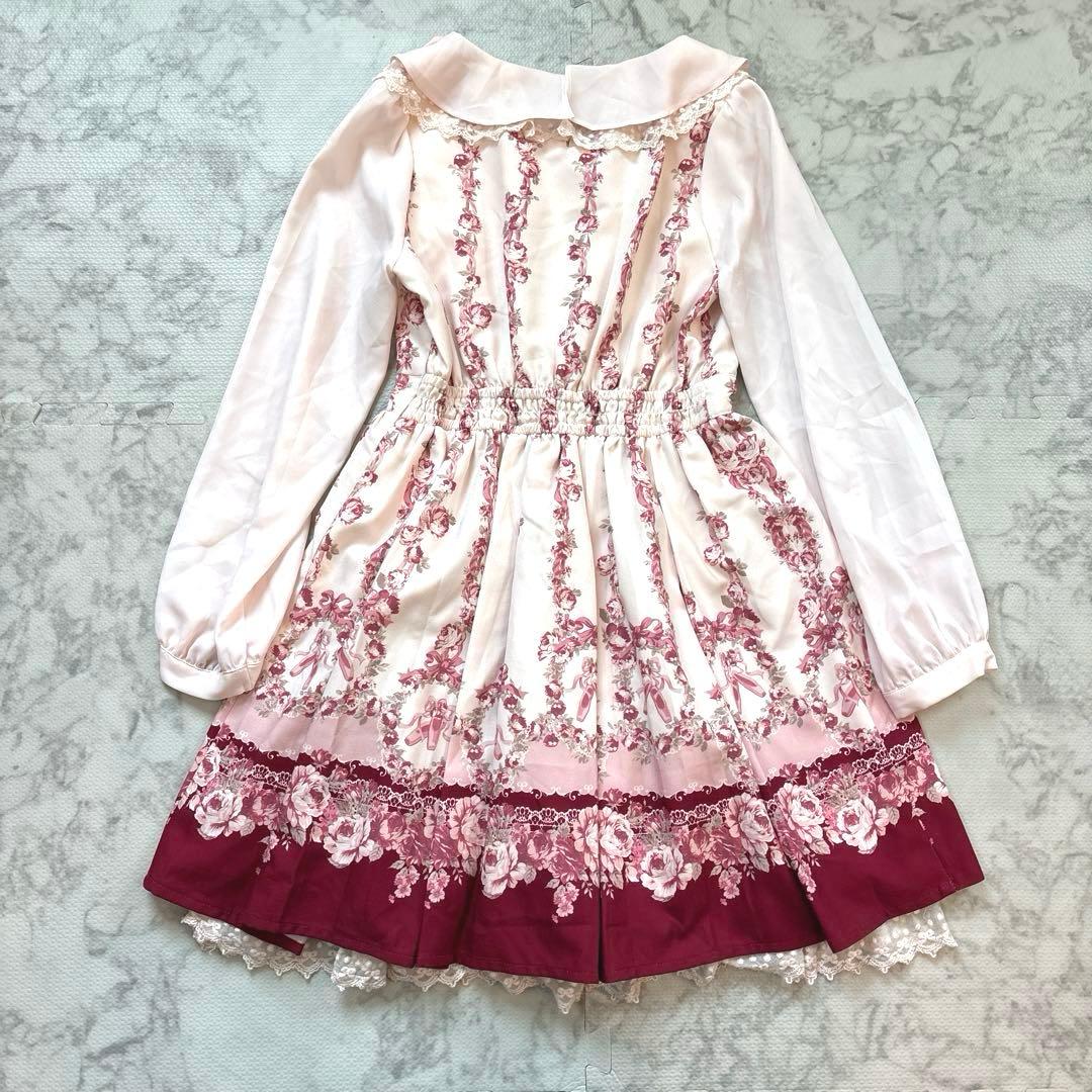 LIZLISA リズリサ トゥーシューズ リボン ワンピース