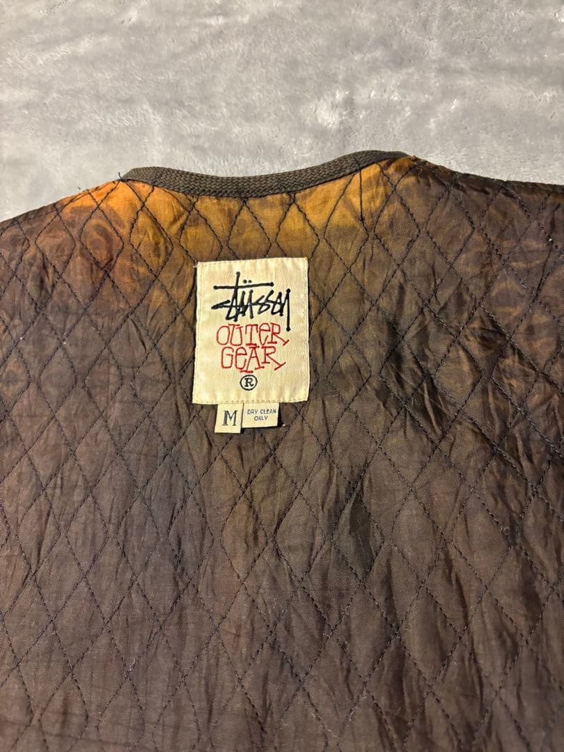 90s OLD STUSSY OUTER GEAR WOOL VEST 白タグ