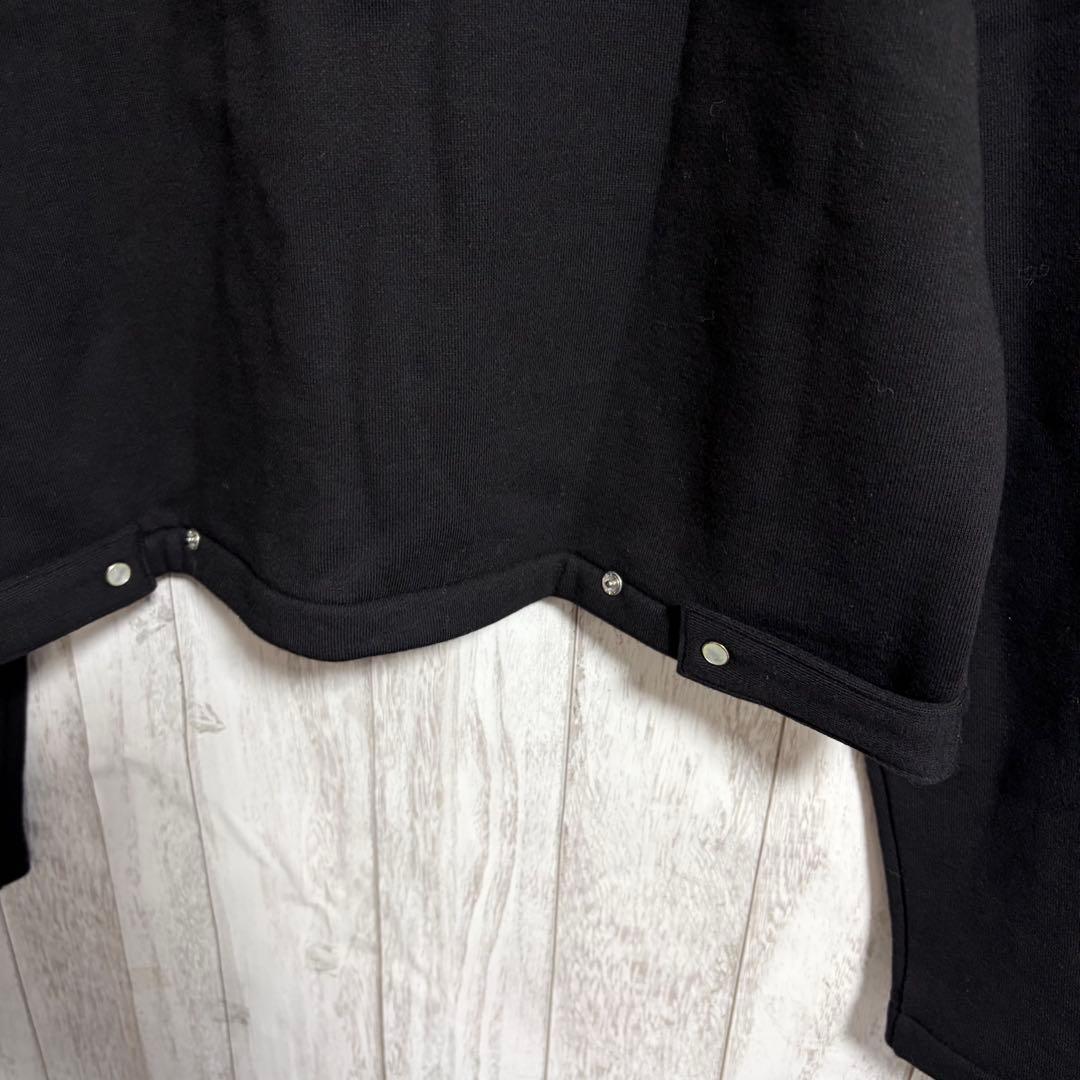 agnes b. アニエスベープレッションカーディガン サイズ S 黒 コットン
