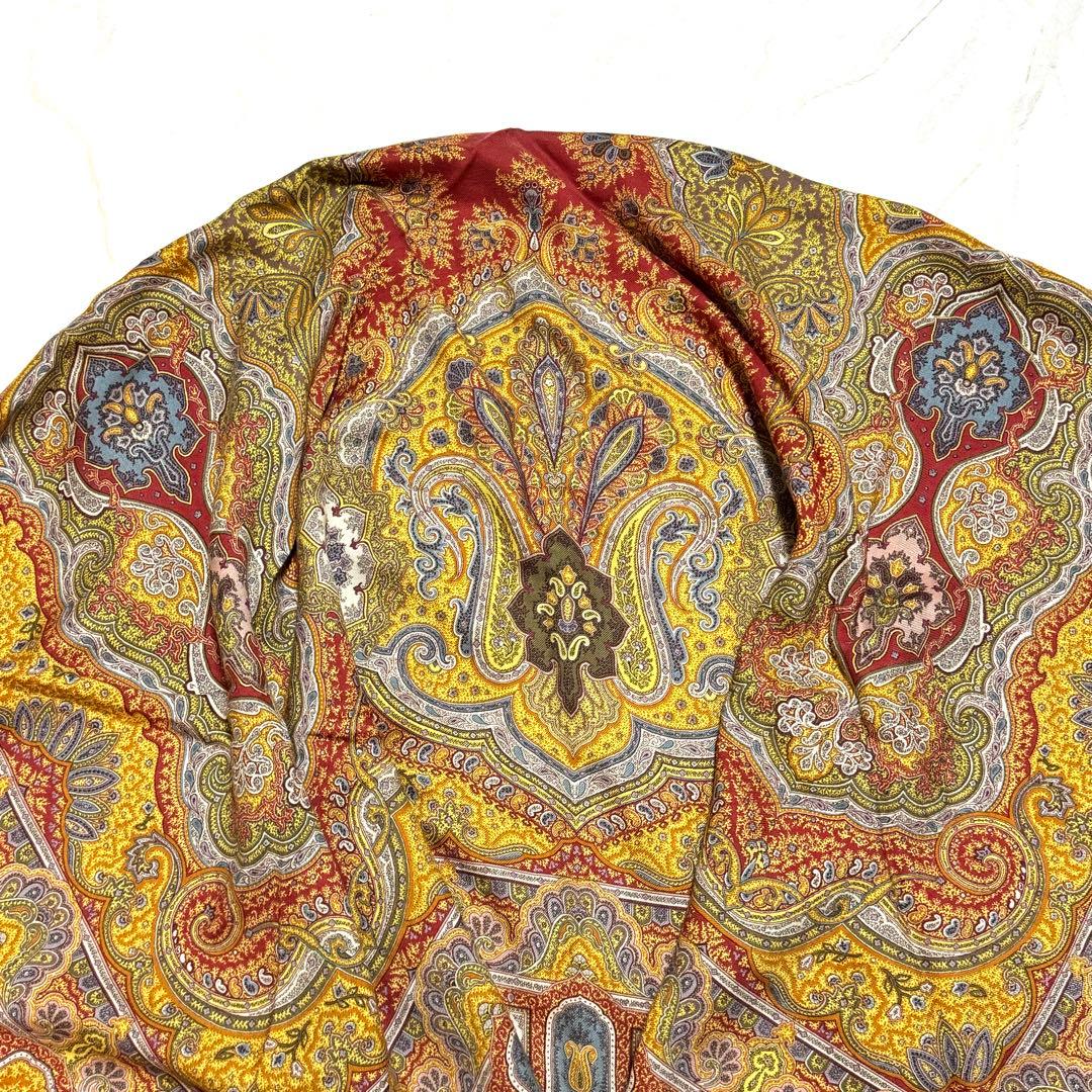 美品 ETRO エトロ 大判 ストール ペイズリー 人気柄 イタリア製