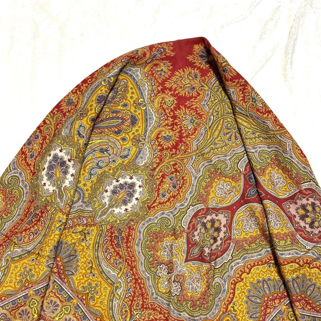美品 ETRO エトロ 大判 ストール ペイズリー 人気柄 イタリア製