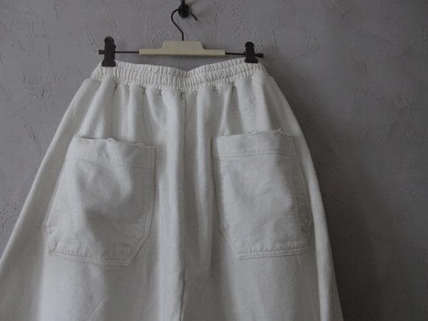 パンツ ANCELLM DYED SWEAT PANTS WHITE