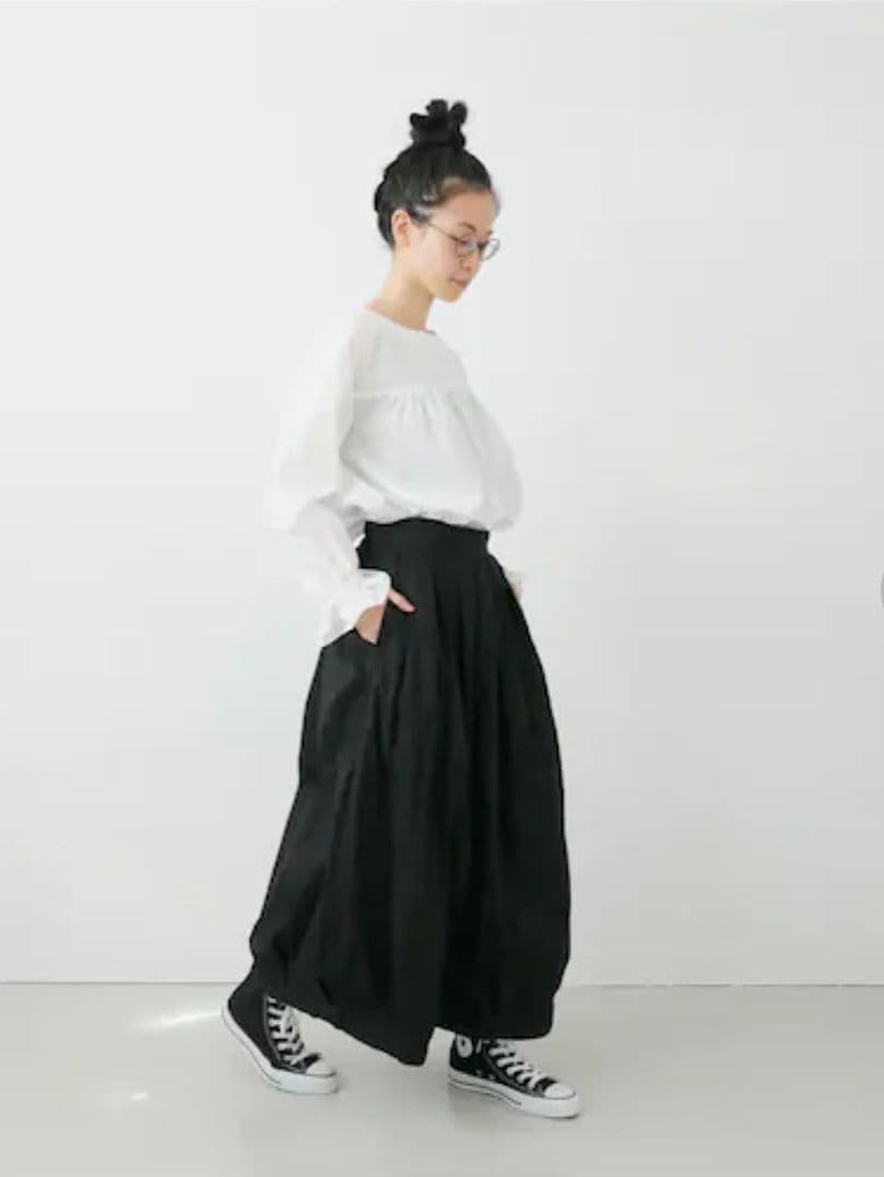 値下げ HARVESTY キュロットパンツ ネイビー サイズ 1