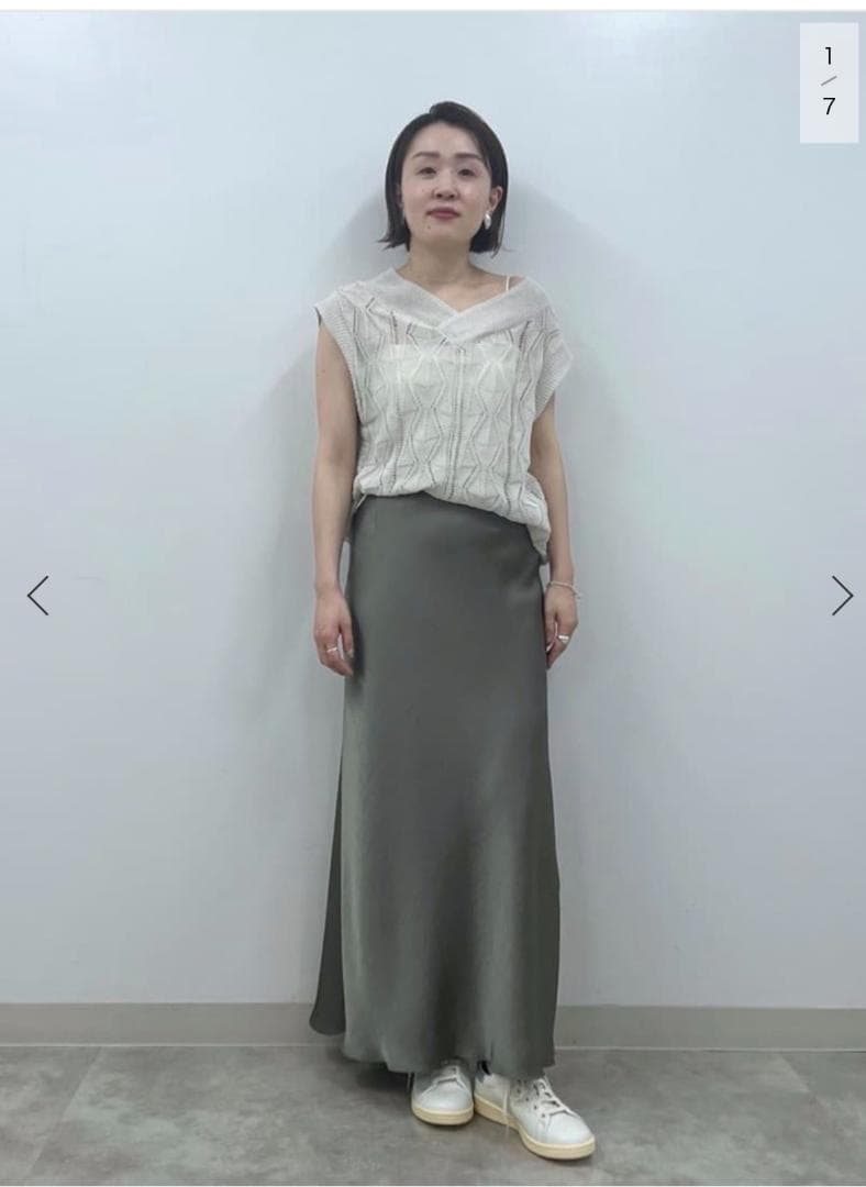 まぐろ イエナ 美品 ３色おまとめ ダブルサテンスカート 34 IENA