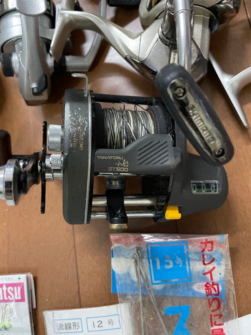 ❷リール16個 仕掛け 未使用釣り道具まとめ売り SHIMANOなど