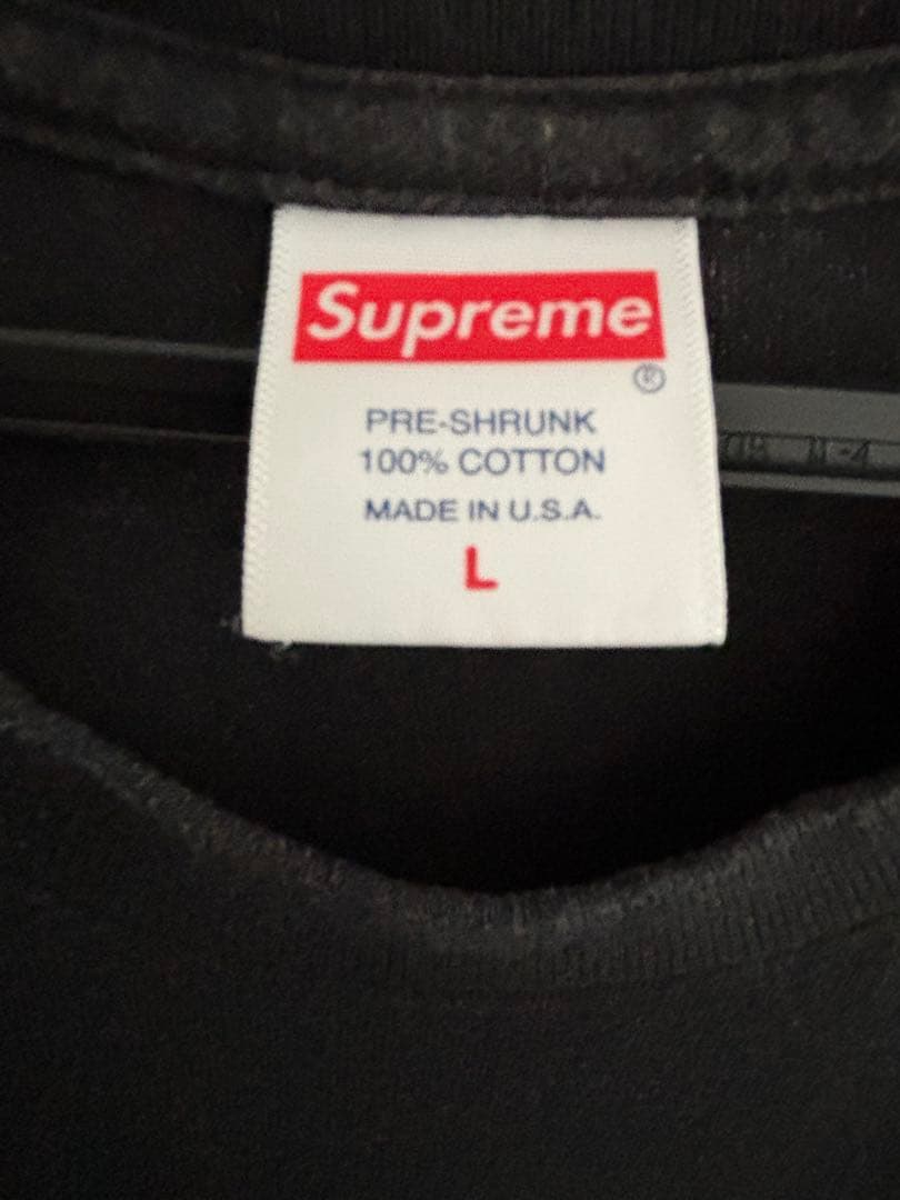 Supreme ブラック Tシャツ L
