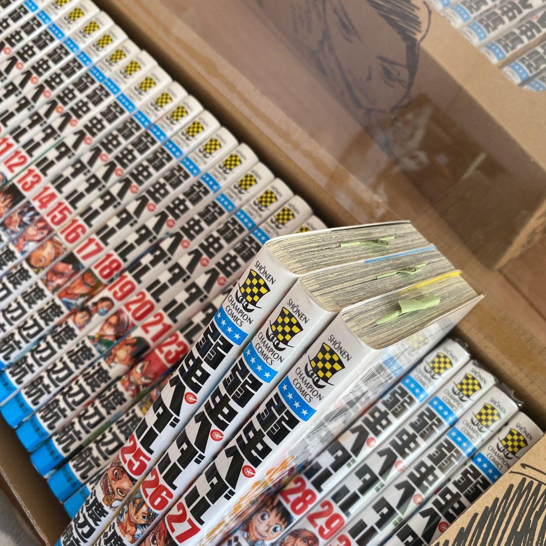 【中古】弱虫ペダル　1巻〜59巻セット　未開封あり　＋8冊　全巻セット　BOX付