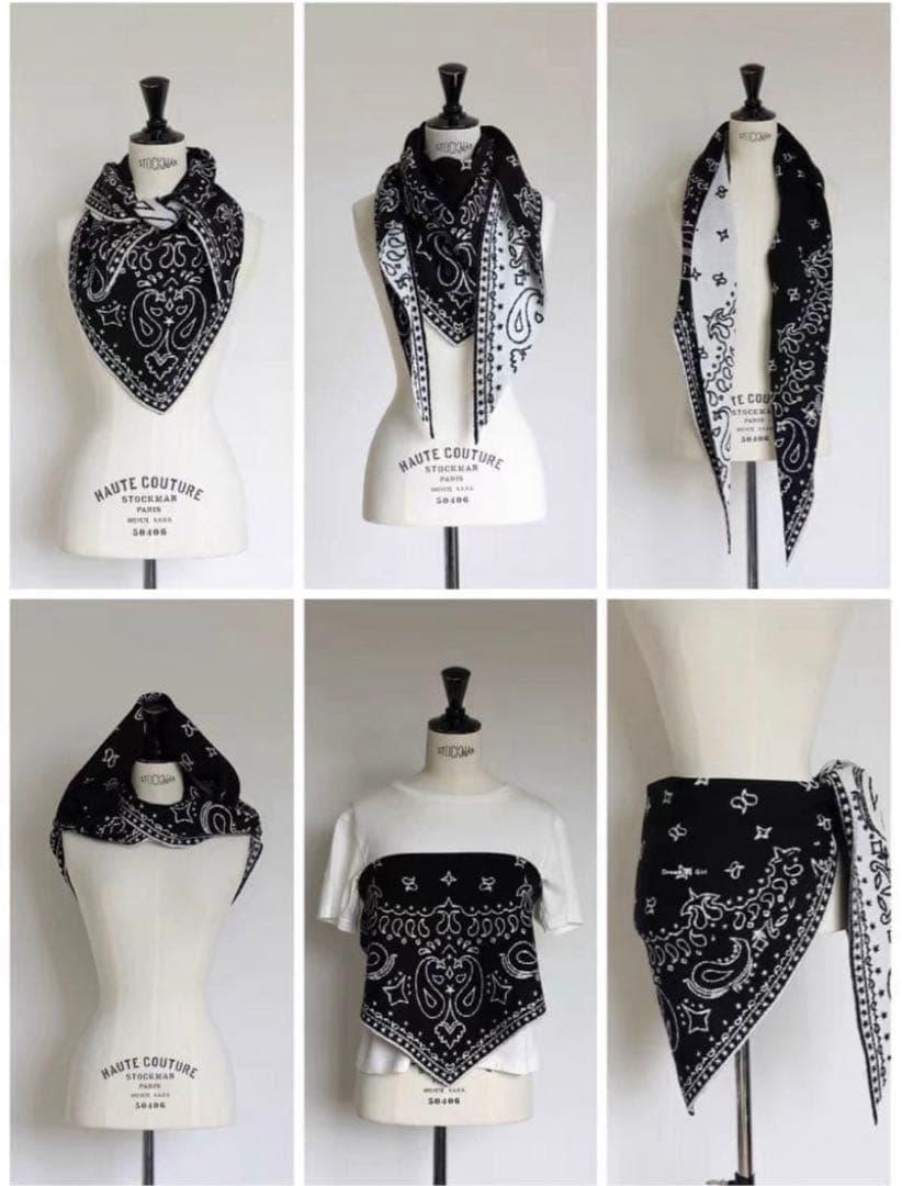 Gypsohilaペイズリーニットストール Paisley Knit Stole