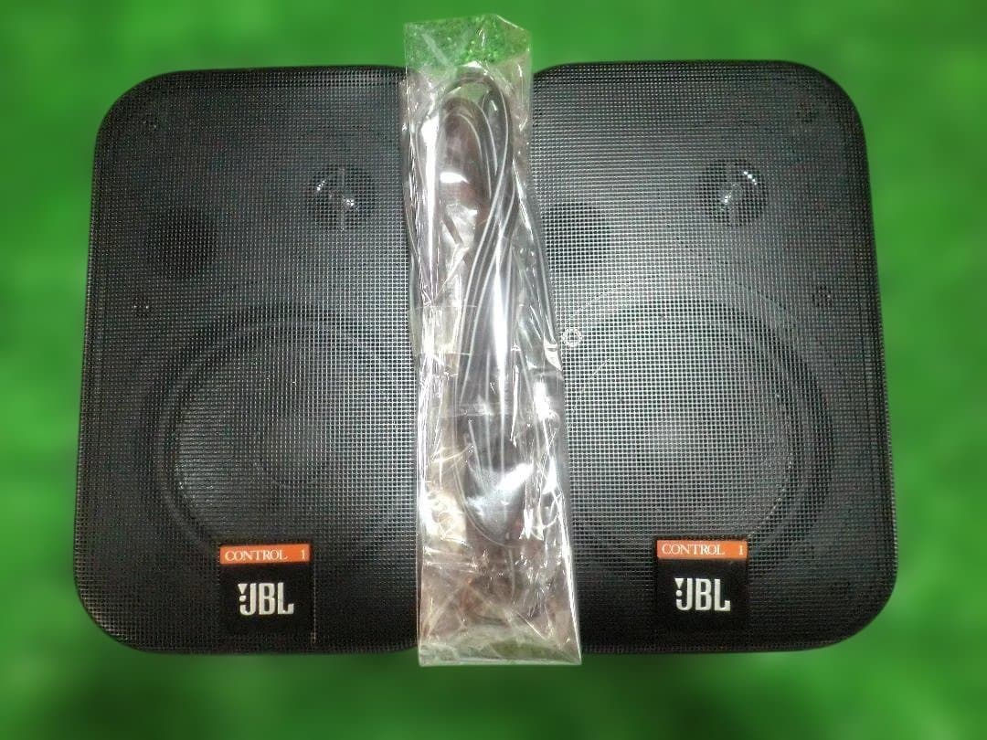 JBL　Control 1　BLK　シリアルペア　ラバーエッジ貼替済 音だしOK