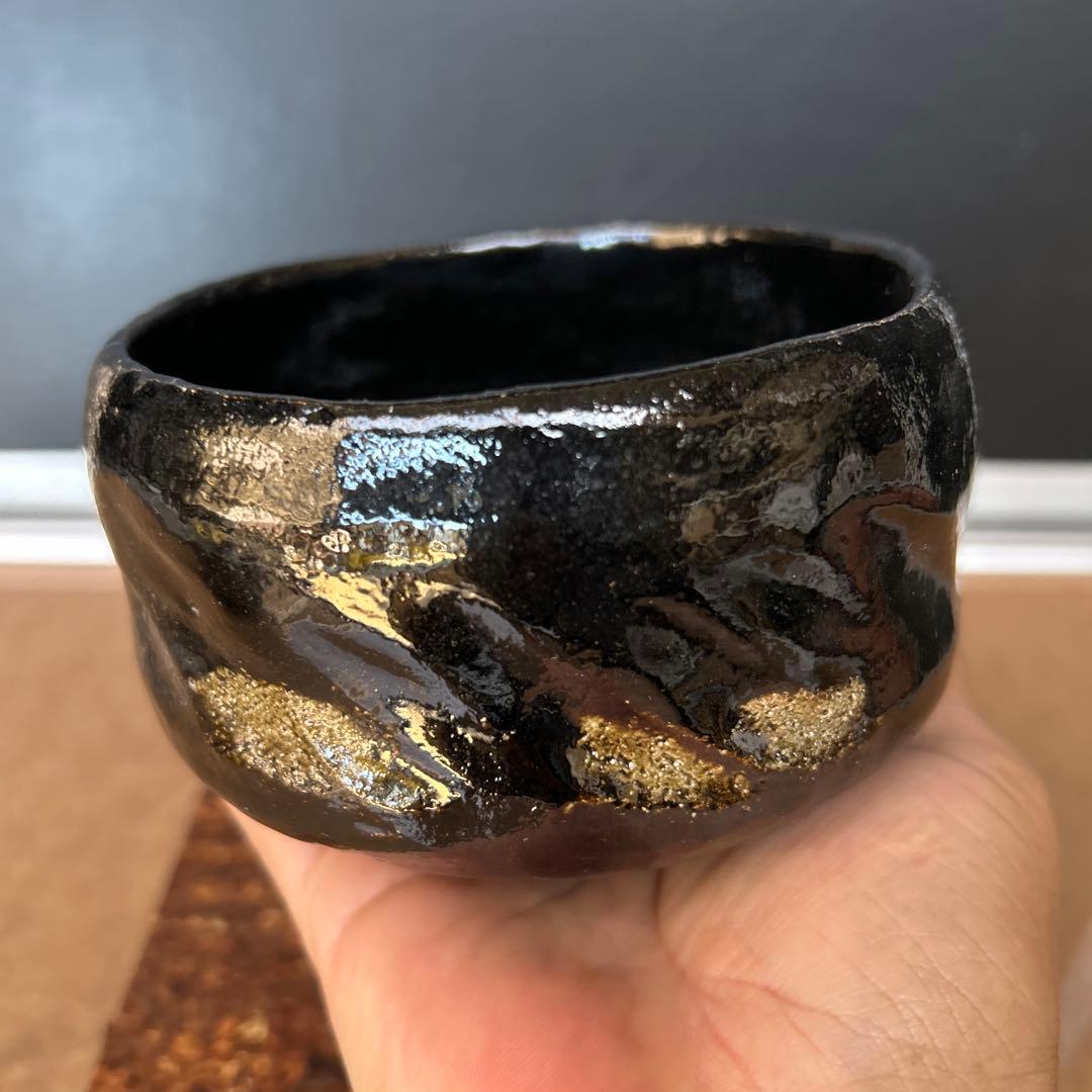 茶道具 楽茶碗（らくちゃわん） 茶碗 黒楽 上 松楽