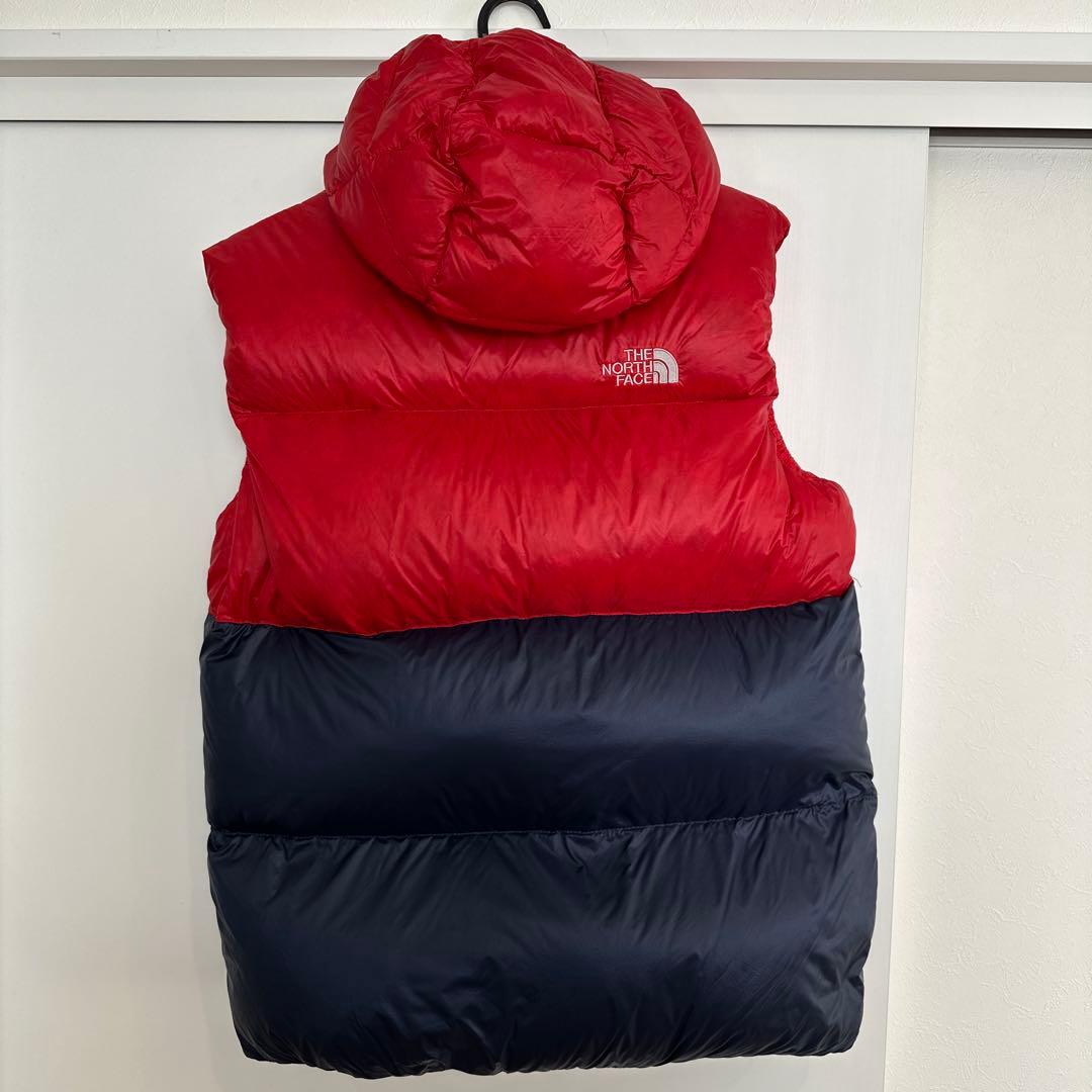 THE NORTH FACE ダウンベスト 95 赤/青