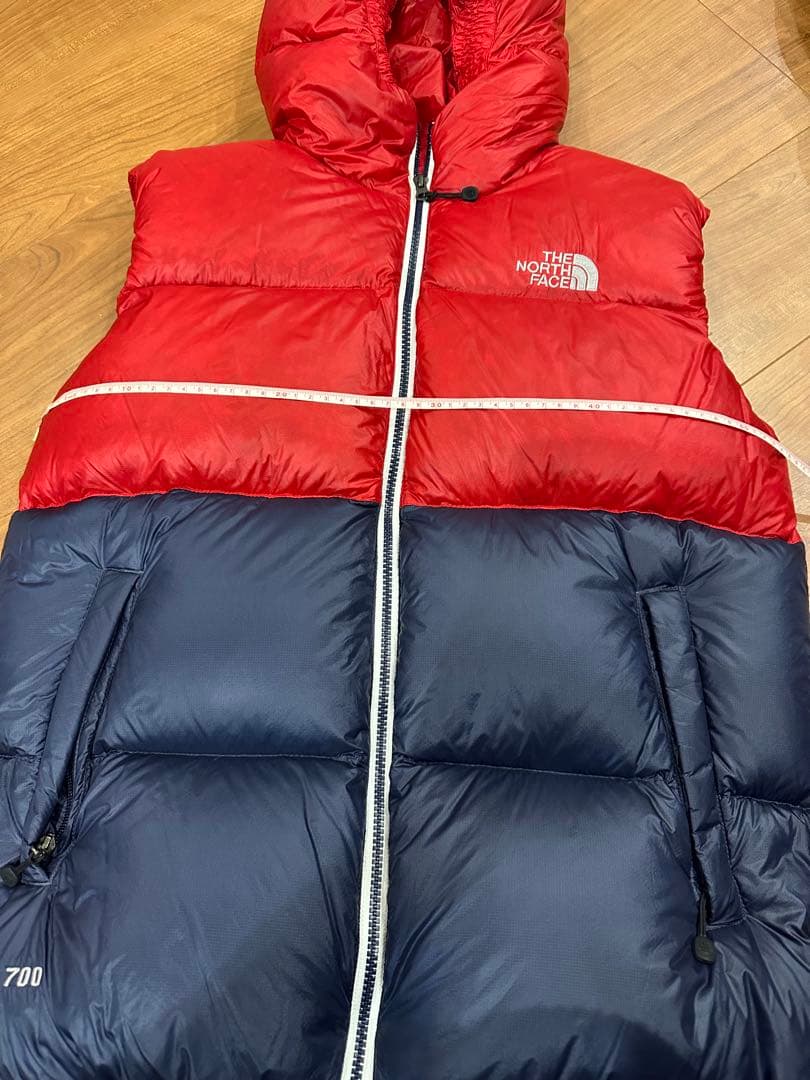 THE NORTH FACE ダウンベスト 95 赤/青
