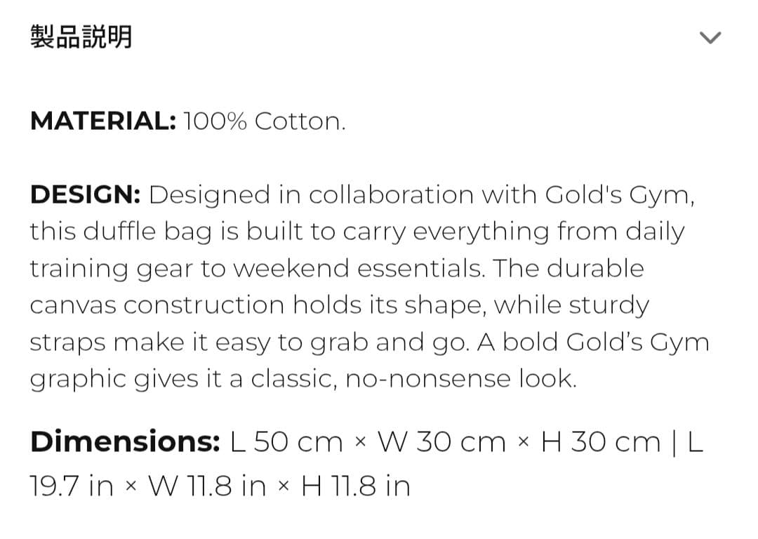  × Gold's Gym コラボ バッグ