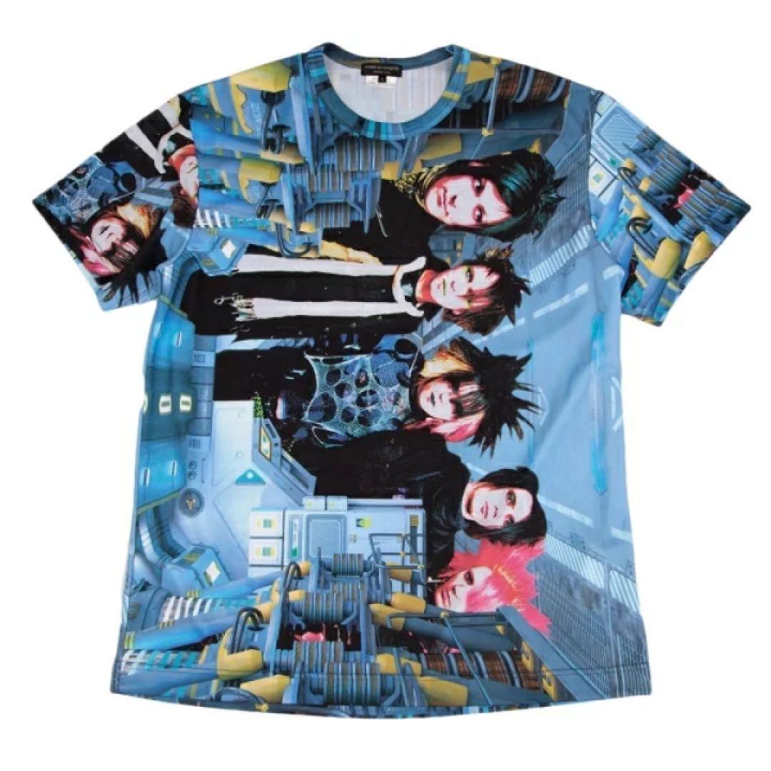 コムデギャルソンオムプリュス　半袖tシャツ　19ss 水色　Lサイズ