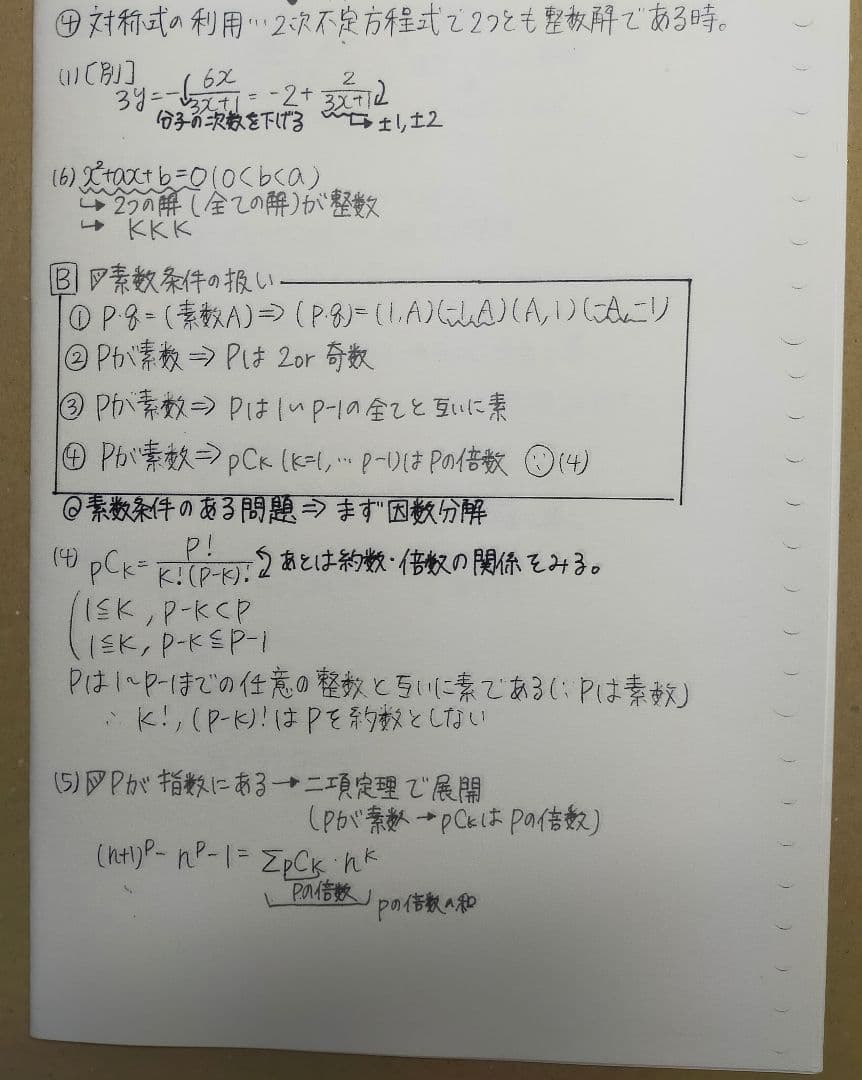 鉄緑会　高3数学　大阪校上位　数学　単元別演習　板書プリント