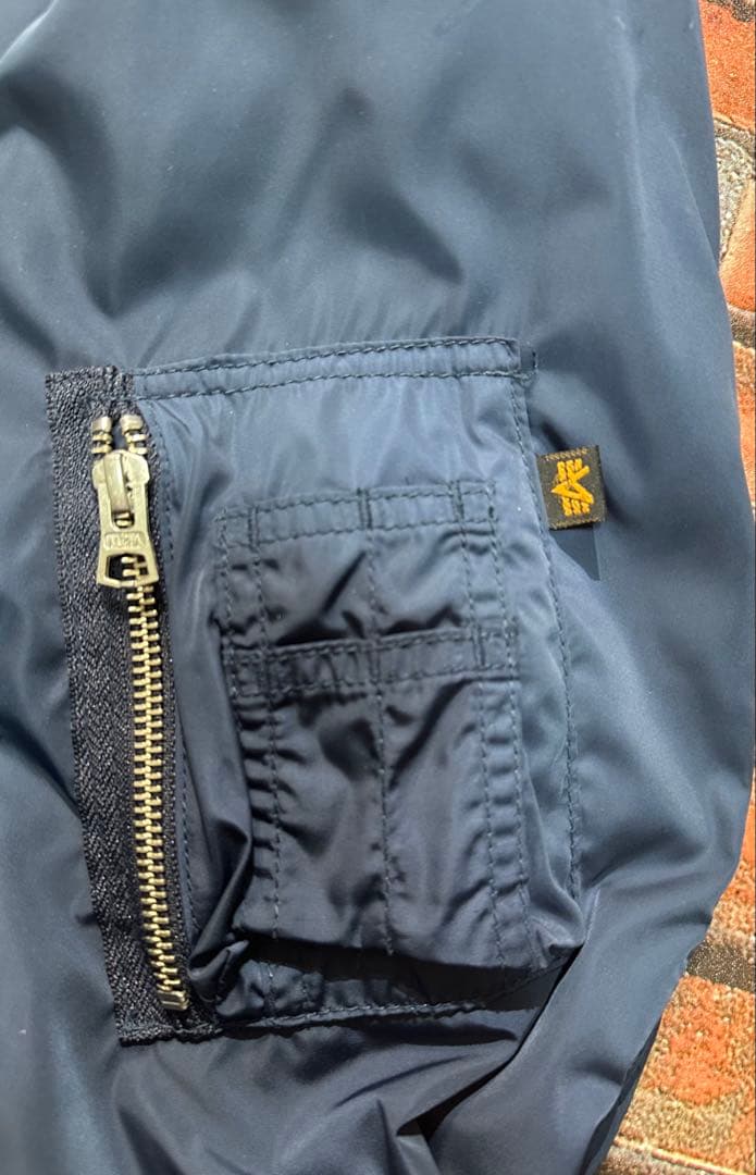 ALPHA INDUSTRIES MA-1 XL ネイビー 春秋用