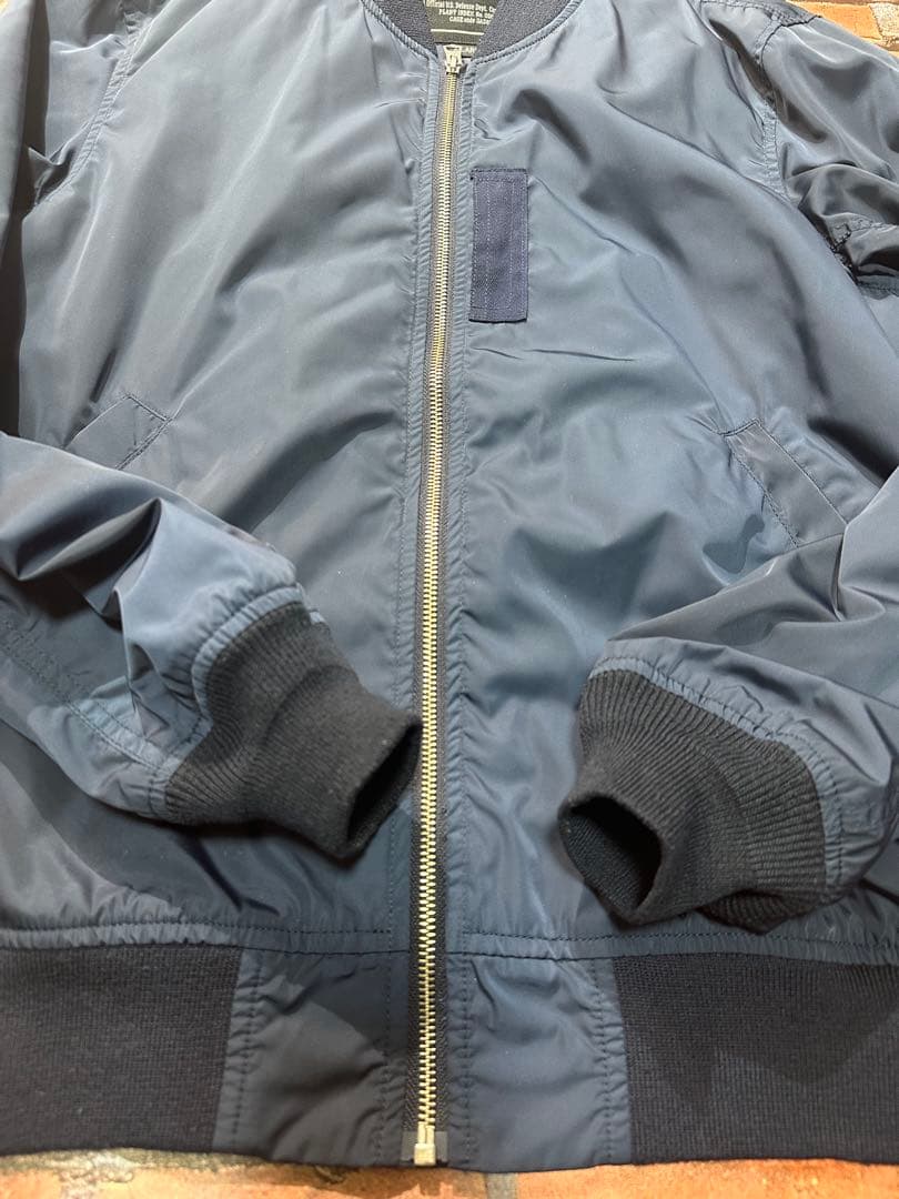 ALPHA INDUSTRIES MA-1 XL ネイビー 春秋用