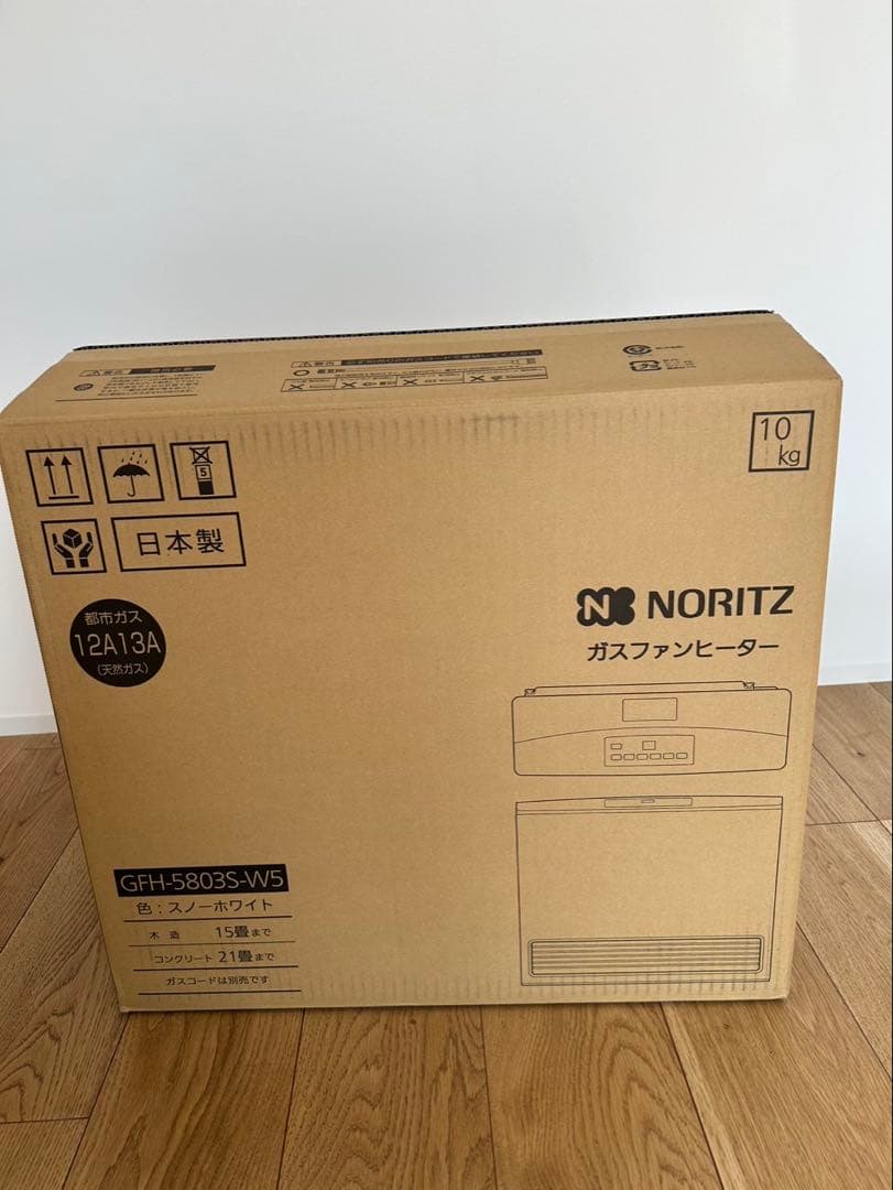 NORITZノーリツ ガスファンヒーター スタンダードタイプ GFH-5803S