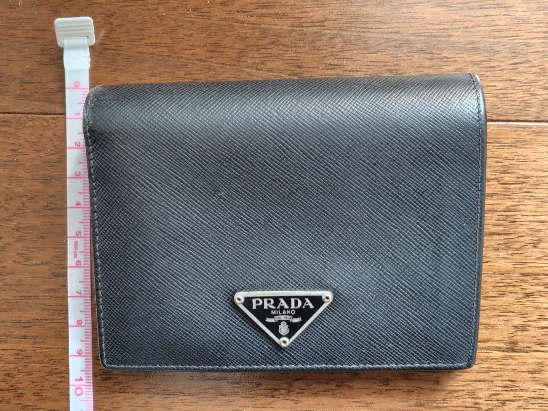 PRADA 　革財布　ナイロンキーケース　ブラック