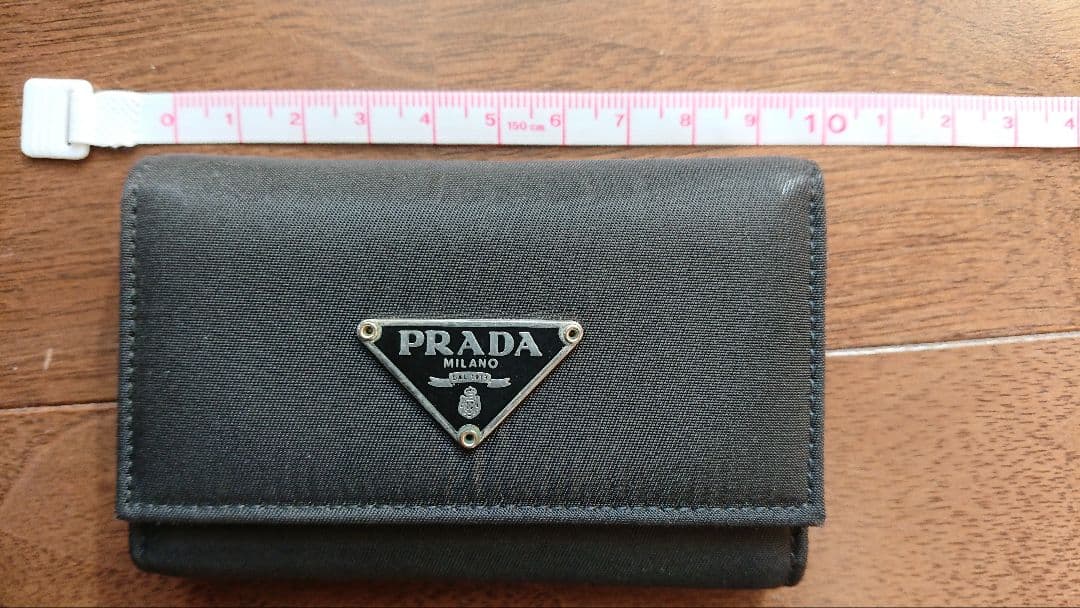 PRADA 　革財布　ナイロンキーケース　ブラック