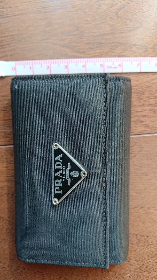 PRADA 　革財布　ナイロンキーケース　ブラック