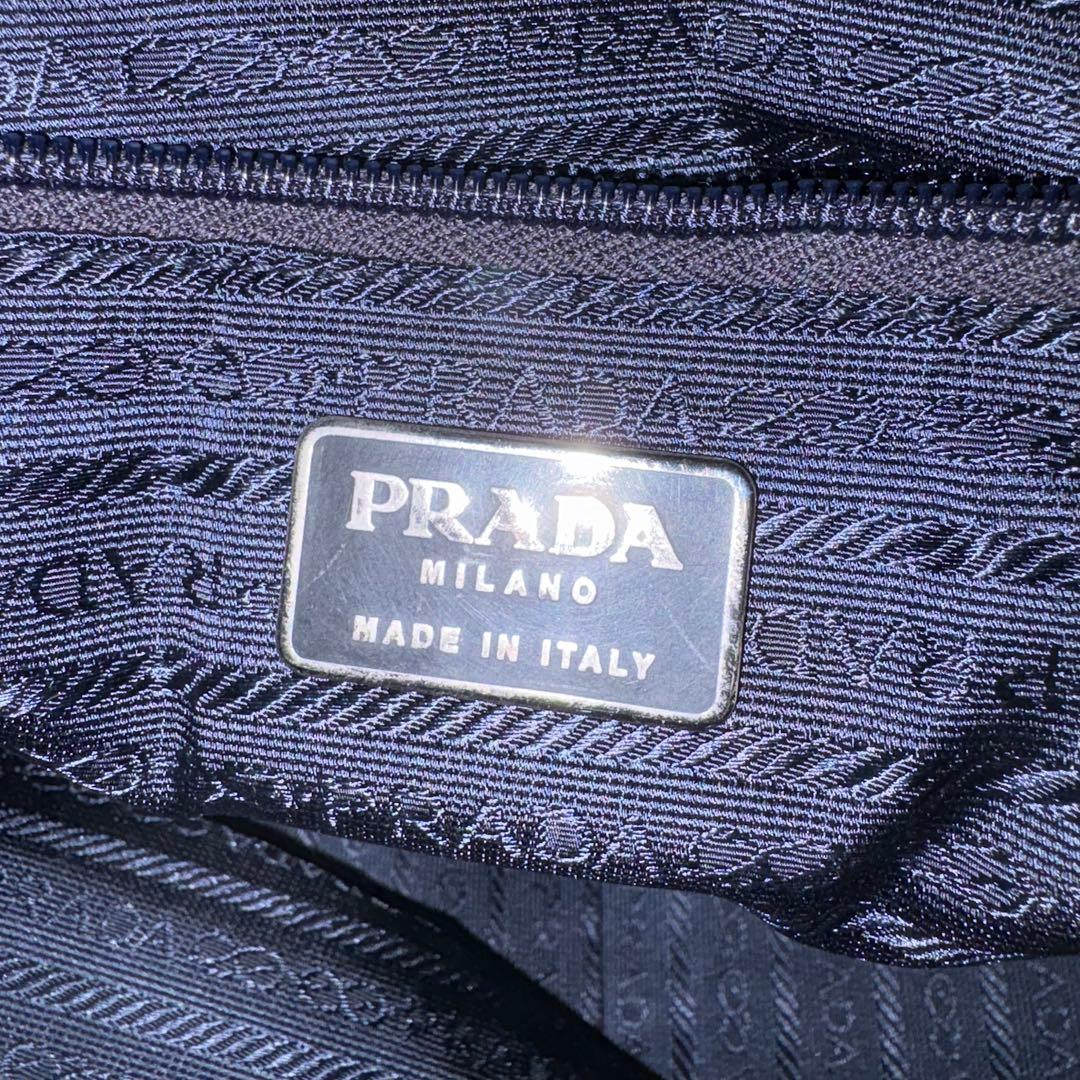 マ*+様 PRADA ボストンバッテスートナイロン　プラダ 【鑑定済み】　黒/紺