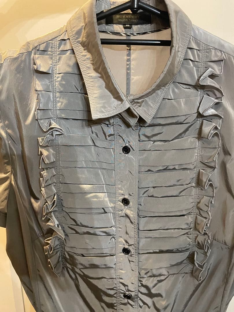 BURBERRY BLACK LABEL シルバードレス