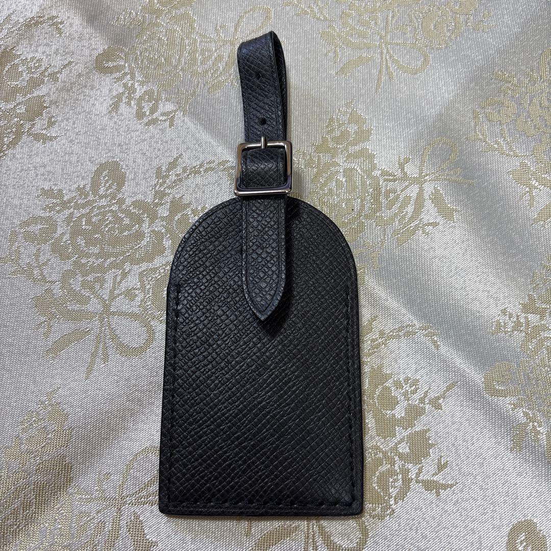 LOUIS VUITTON ネームタグ ブラックレザー