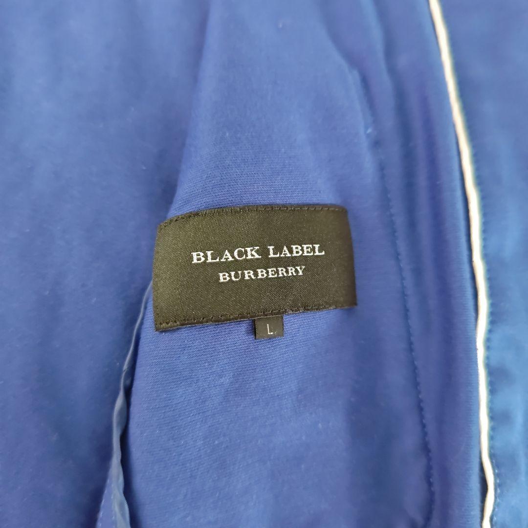 【美品】 バーバリーブラックレーベル テーラードジャケット ブルー 白ボタン L