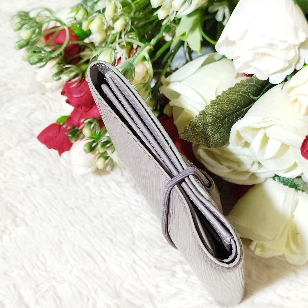極美品♡ルイヴィトン　エピ　ポルトモネ　エラスティック　ライラック　三つ折り財布
