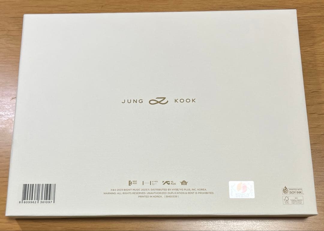 JUNGKOOK GOLDEN 3形態セット（青・白・緑）付属品完