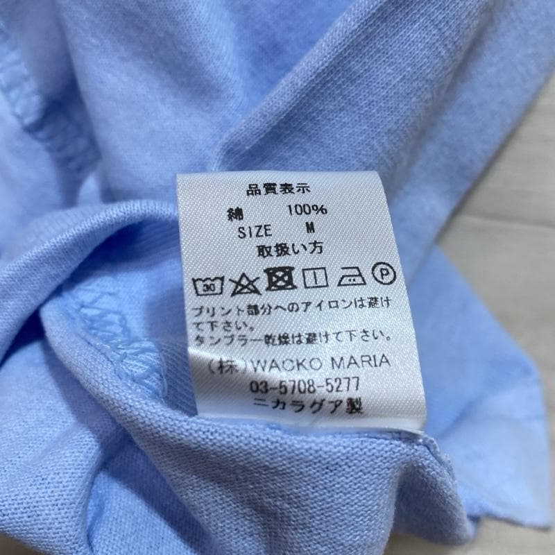 ワコマリア×2パック/タグ付/クルーネックTシャツ/半袖/両面プリント