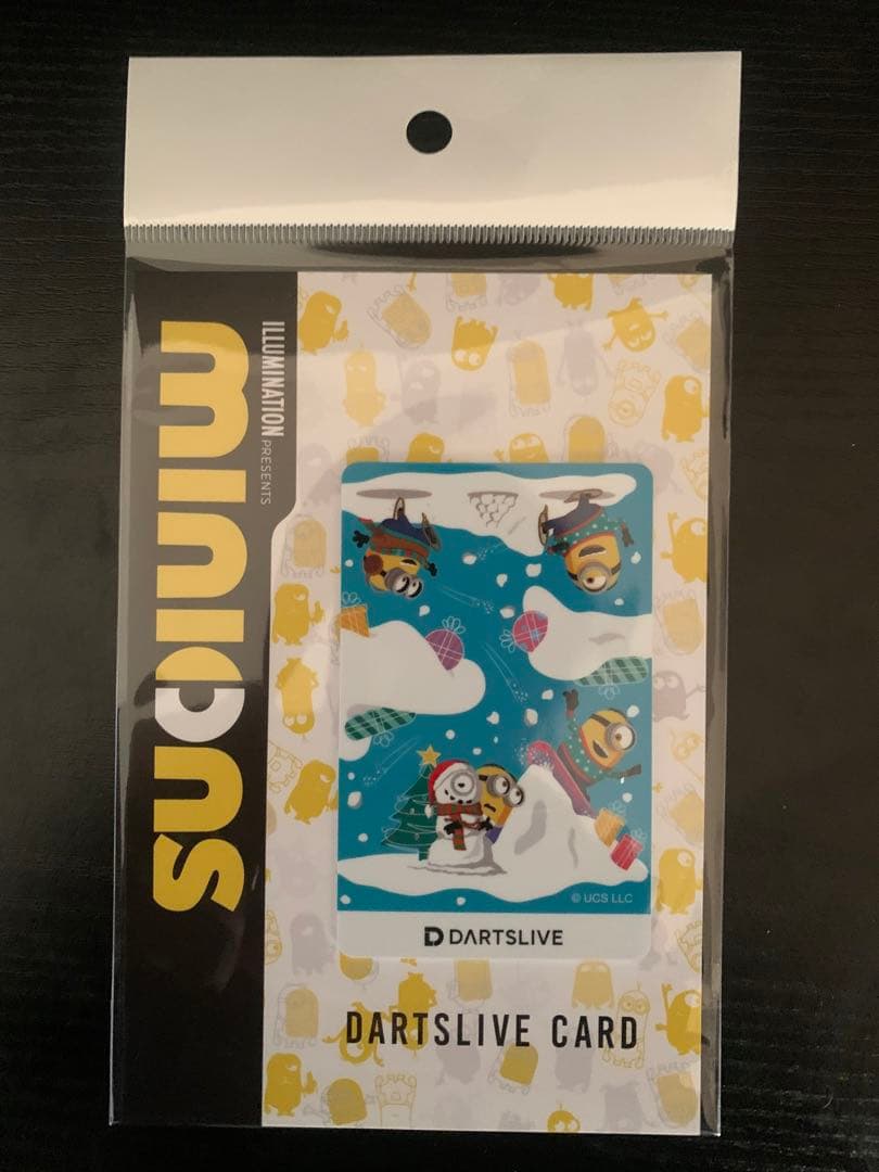 【限定品】新品未開封・ミニオン　クリスマスver　ダーツライブカード3種類セット