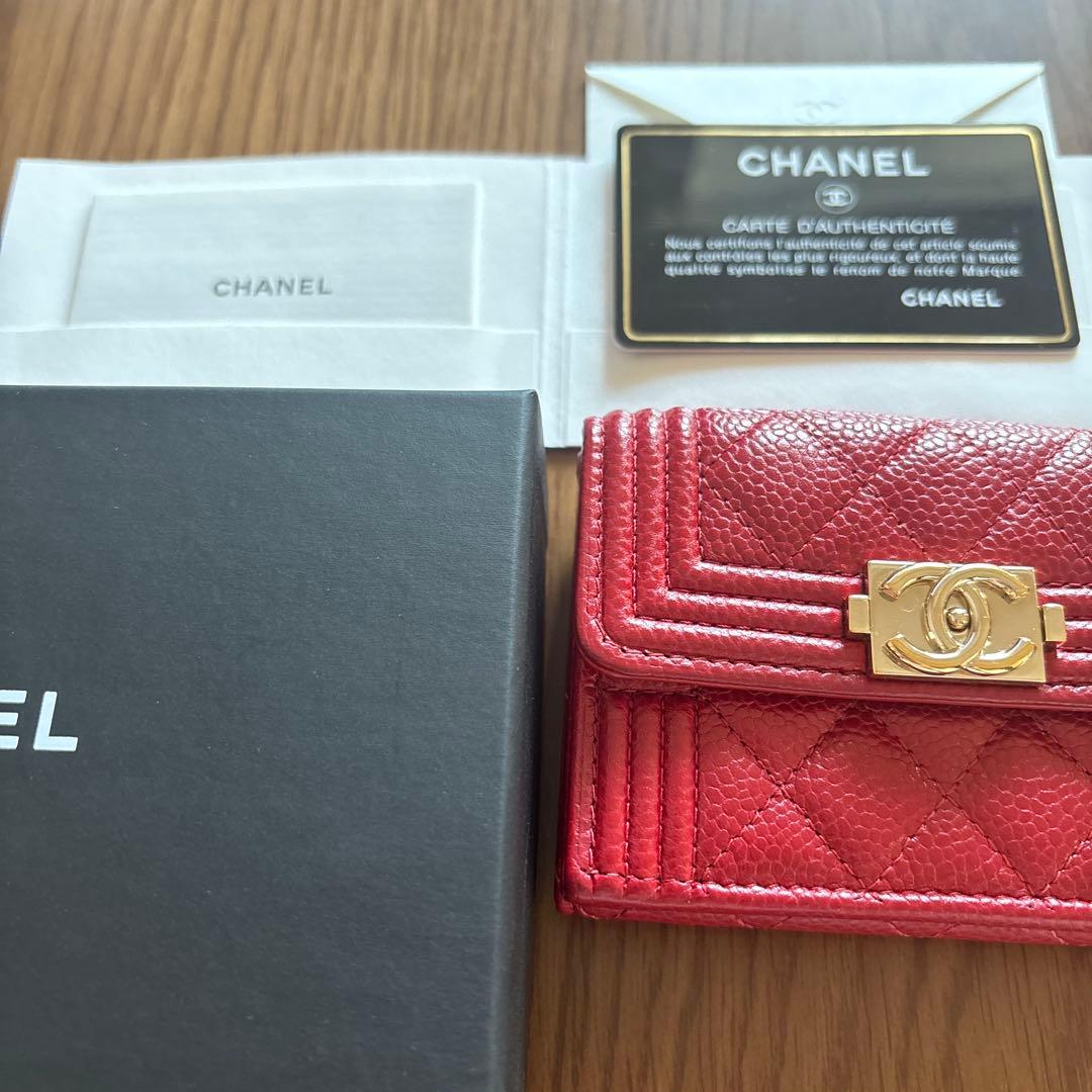 たくまりあ　シャネル CHANEL 三つ折り財布 ボーイシャネル