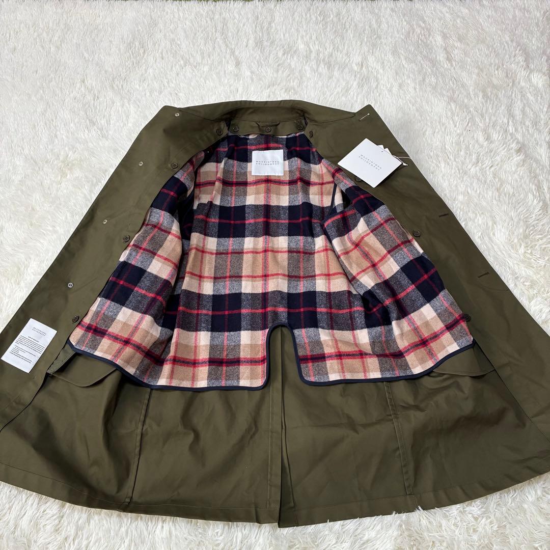 最終価格　タグ付き　マッキントッシュフィロソフィー　ステンカラーコート　カーキ