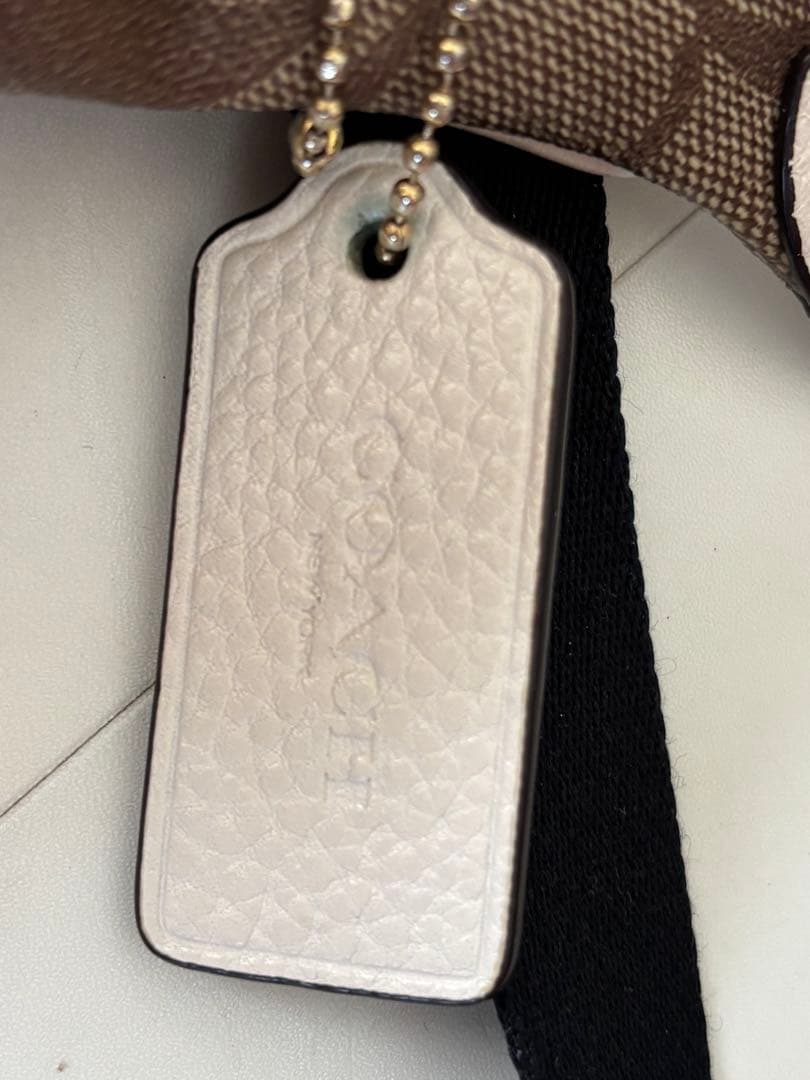 COACH ボディバッグ ブラウン ホワイト
