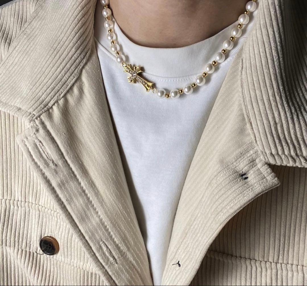 Lucliss Jewelry 【ラクリス】　 パールと十字架ネックレス