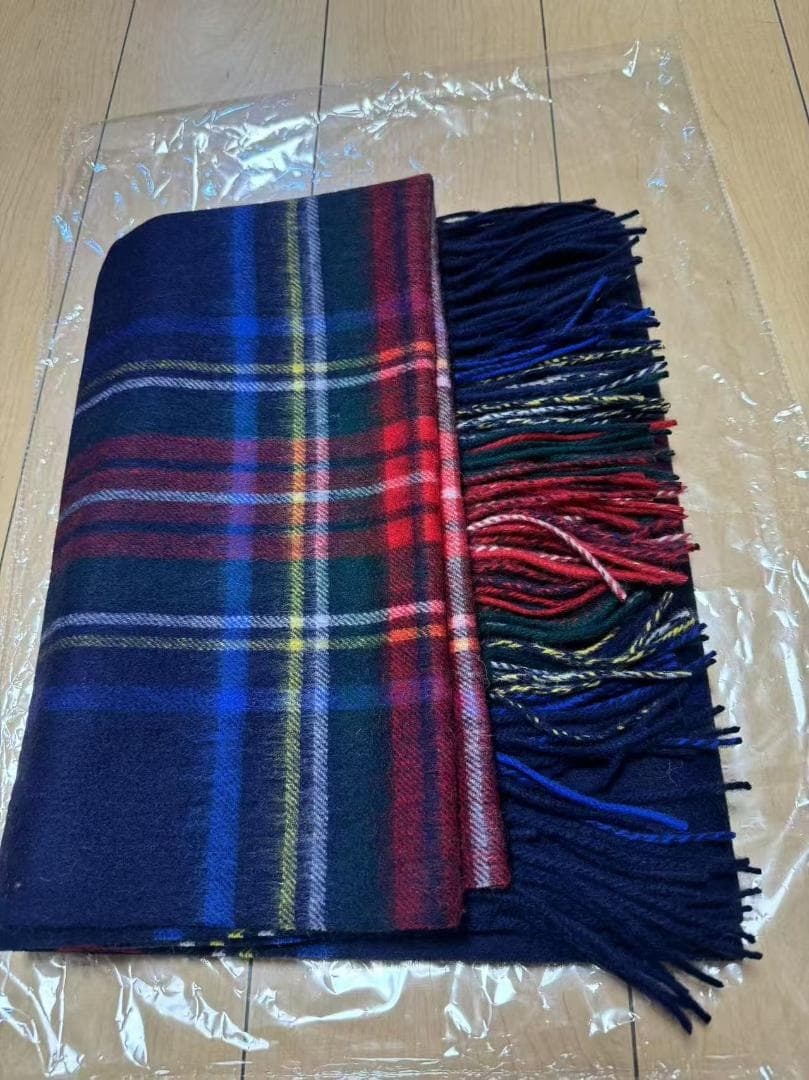 [未使用品]ジョンストンズ オブエルガン カシミヤ100％ 大判ストール#102